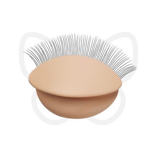 Silicone training eyelids