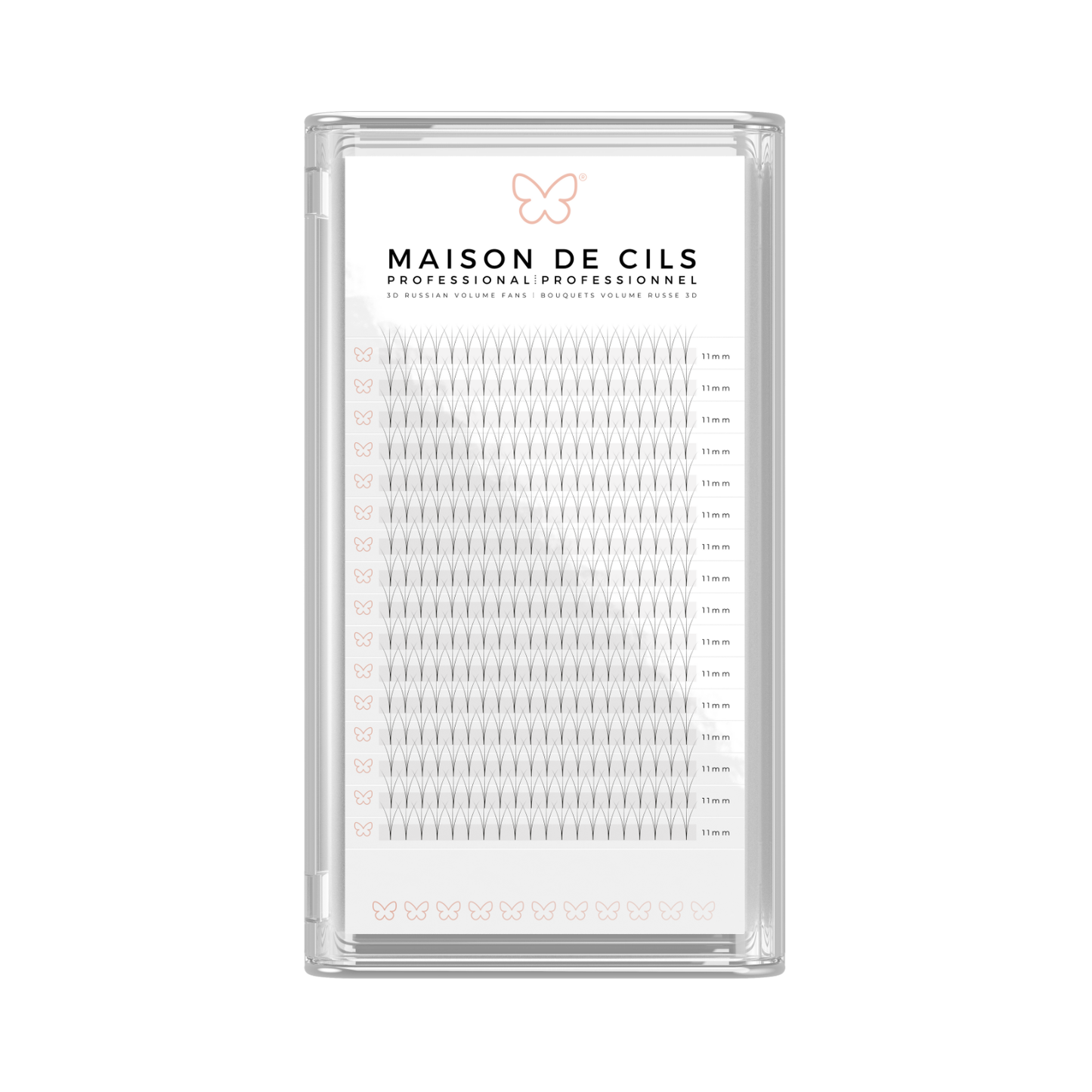 3D Russian volume premade eyelash extension tray