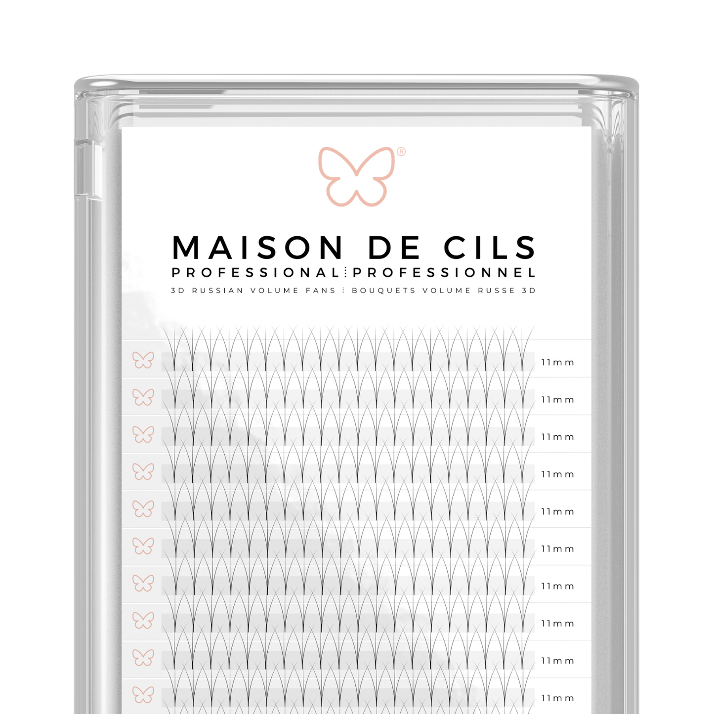 3D Russian volume premade eyelash extension tray