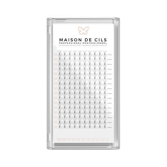 8D Russian volume premade eyelash extension tray