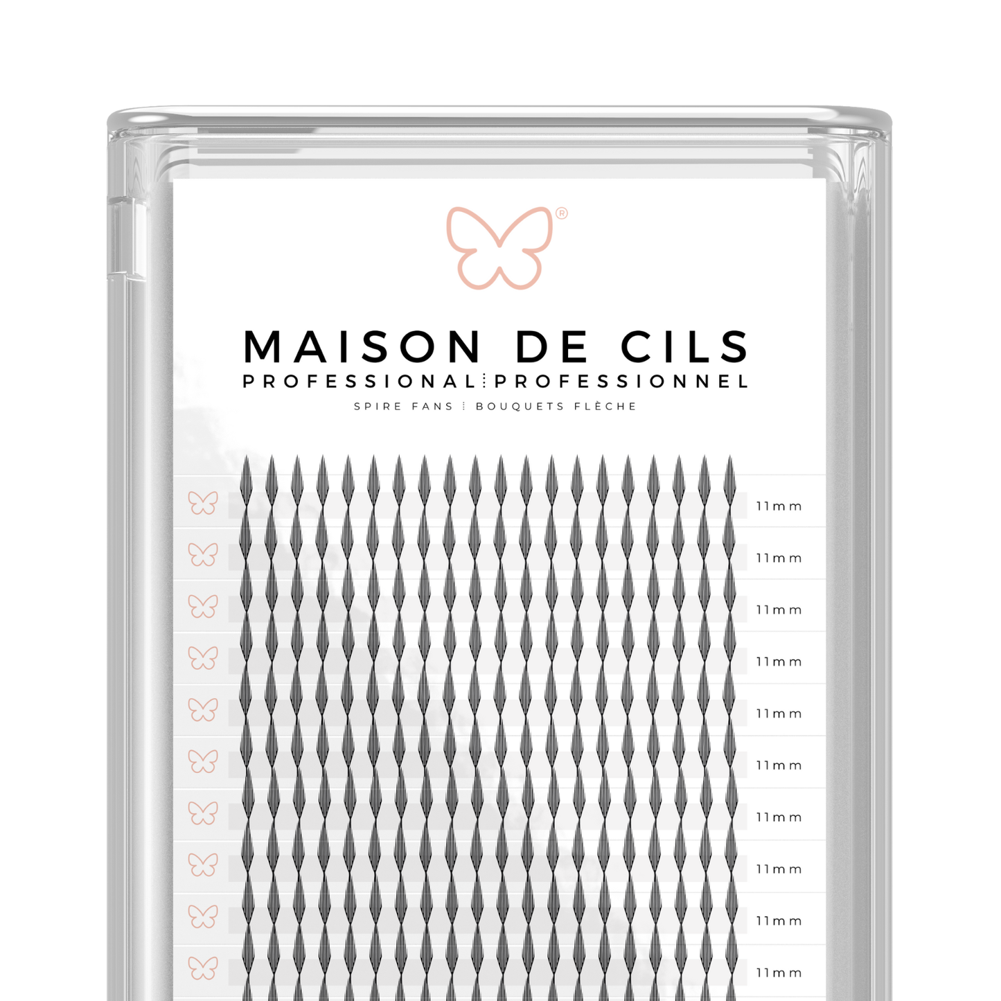 Spire eyelash extension tray