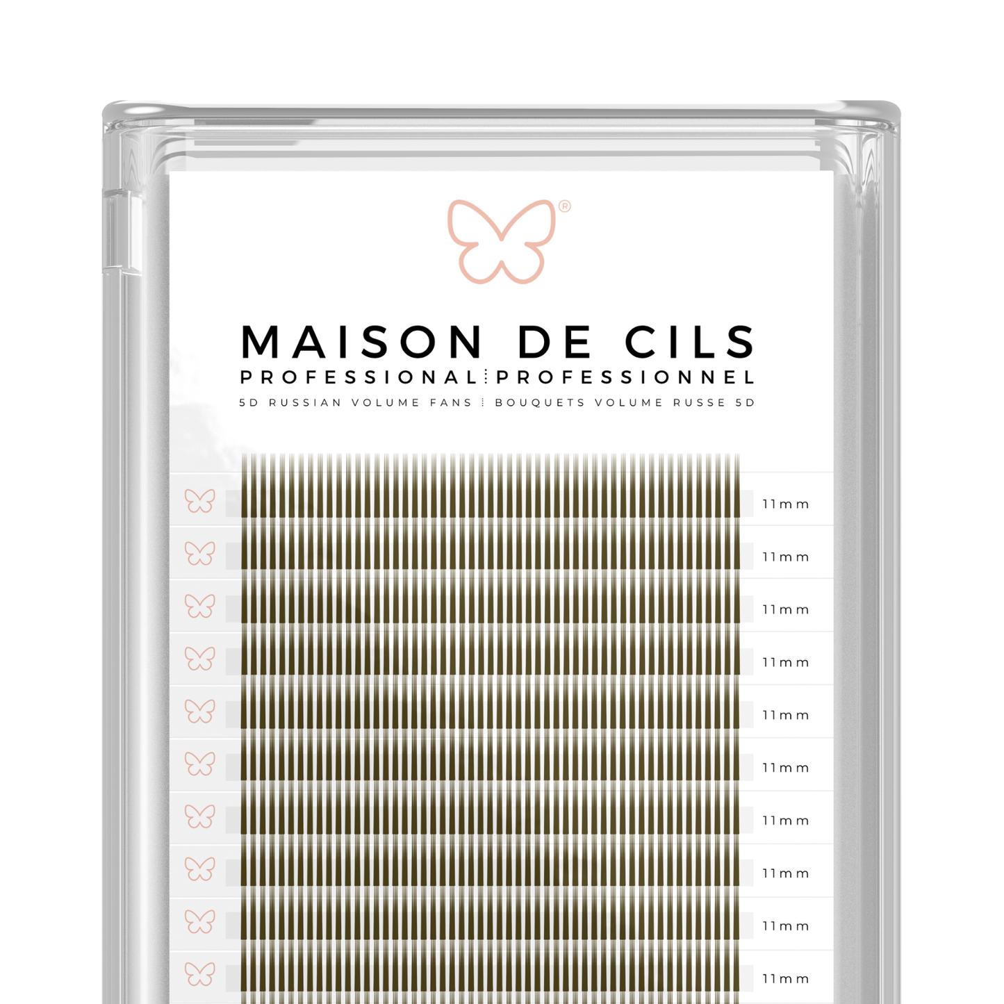 Extensions de cils volume russe préfabriquées 5D